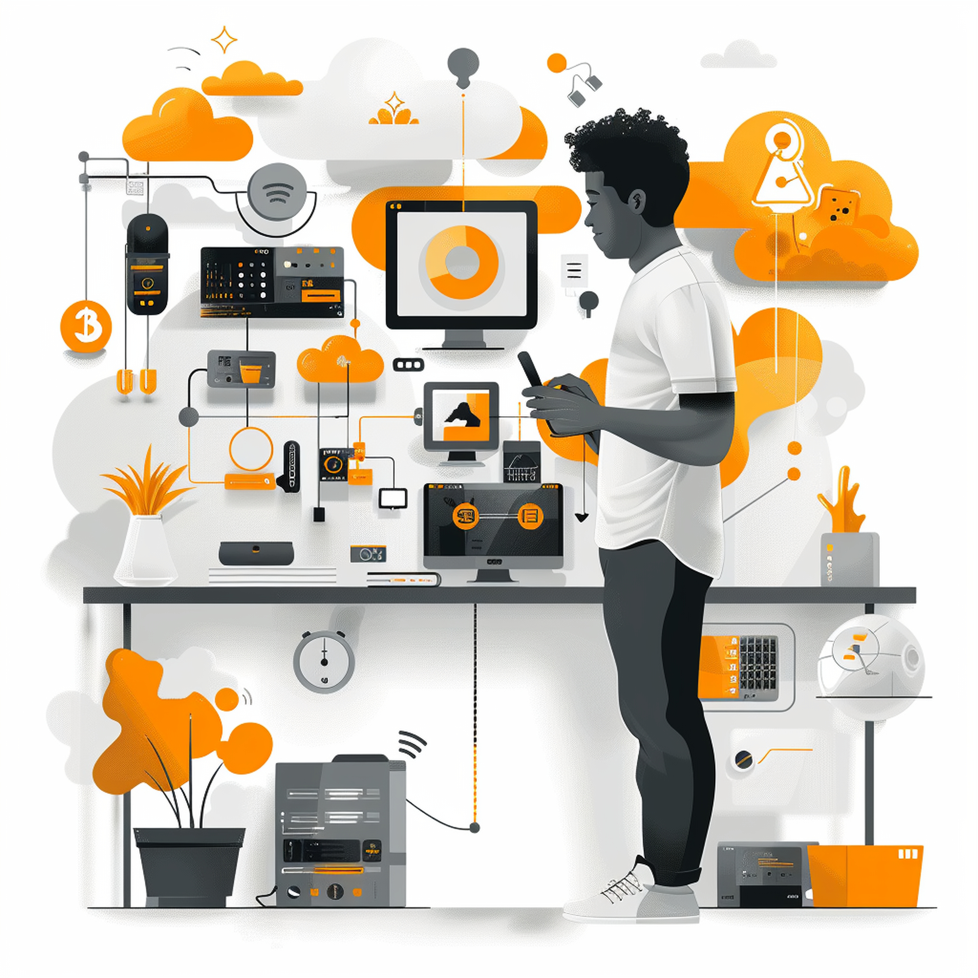 Information Systems Consultants Illustration